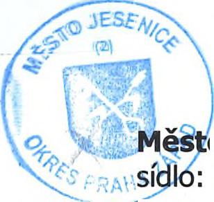 MĚSTO JESENICE evidenční číslo smlouvy SoVB_CEZd^0035_r01 v01 ío Jesenice, IC 00241318, DIC CZ00241318, plátce DPH Budějovická 303, 25242 Jesenice TĎ datové schránky: 3nzb42m, email pro doručení