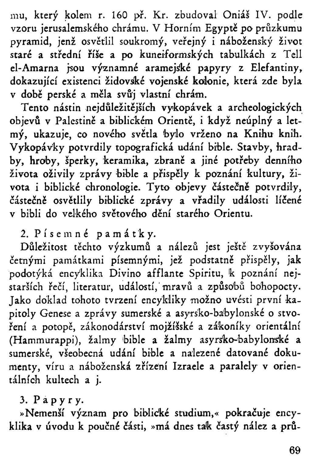 mu, který kolem r. 160 př. Kr. zbudoval Oniáš IV. podle vzoru jerusalemského chrámu.