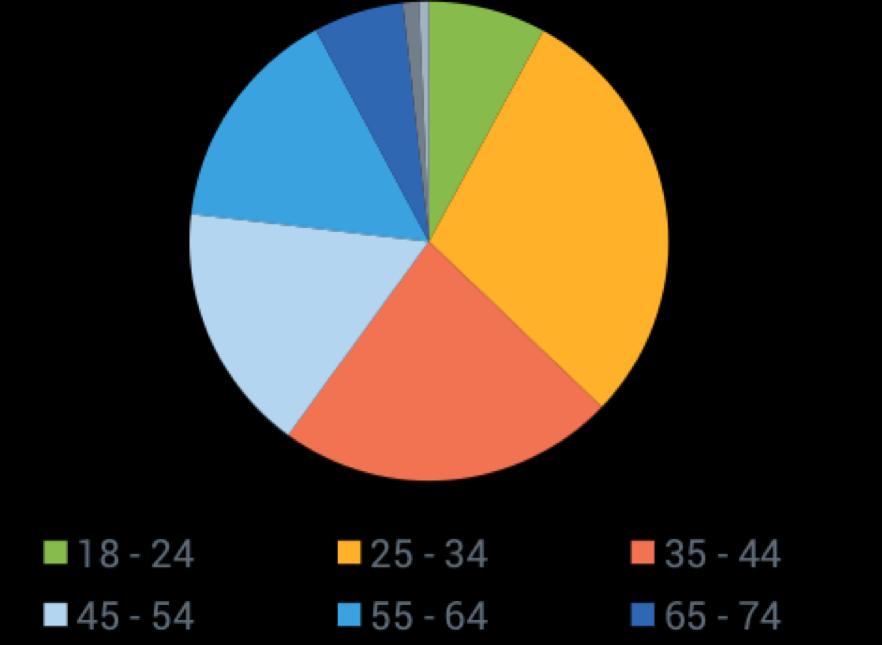 Věk a pohlaví Respondenti byli z 65 % ženy a 35 % tvořili muži.