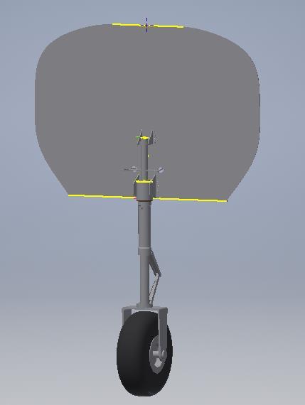 9 Zostava predného podvozku Zostava podvozku bola vytvorená v programe Autodesk Inventor.