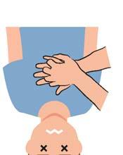 Masáž srdce Masáž srdce prováděj v případě, že je člověk v bezvědomí a nedýchá. stlačit povolit 4 5 cm Jak správně masírovat Překřiž ruce a zaklesni do sebe prsty.