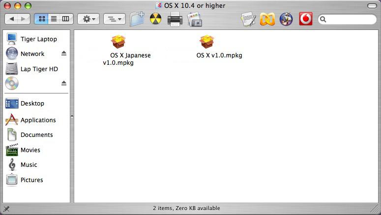 3 Only, OS X 10.4 Only nebo OS X 10.5 or higher. 5 Poklepejte na položku OS X x.x. 6 Spustí se instalační program ovladače tiskárny.