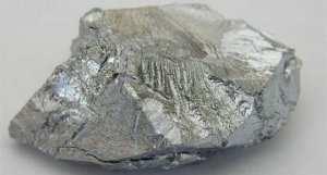 Ilustrace: Chrom. 95 5.11 Indium Indium (In, protonové číslo 49), je stříbrobílý, lesklý, velmi měkký kov. Průměrný obsah india v zemské kůře je 0,25 částic na jeden milion (ppm).
