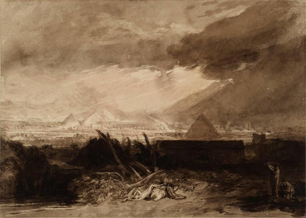 1. rána byla znamením 2) EGYPTSKÉ RÁNY J.M.W. Turner, Pátá egyptská rána, (1775-1851) 2.-4.