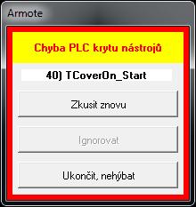 odstranění příčiny chyby, např. nedostatečného tlaku vzduchu).