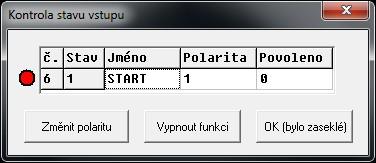 8 Chyby a jejich řešení - Kontroly při spuštění systému Kontrola ovládacích HW tlačítek Pokud je při spuštění Armote zjištěno, že nějaké ovládací tlačítko je stisknuté, program na to upozorní