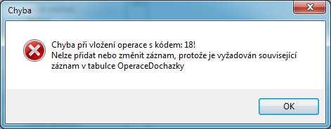 Sloupec Kód v terminálu určuje číslo tlačítka, pod kterým bude operace dostupná (viz Volba typu průchodu). Vyplňujte číslo vždy BEZ předřazené NULY, jinak nebude správně fungovat načítání dat.