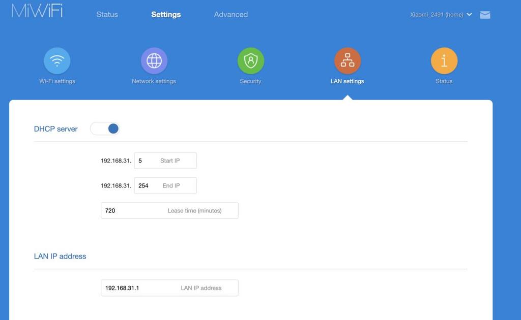 Rovněž lze změnit heslo do administrace, nebo omezit přístup