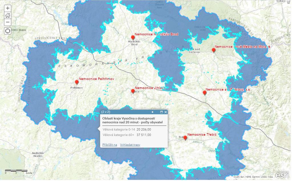 Demgrafická skladba Obhacení dat Věk byvatel i další demgrafické údaje je mžné získat prstřednictvím analytických služeb ArcGIS Online. Klepneme na tlačítk Analýza v hrní liště.