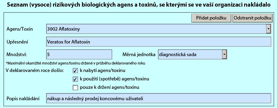 Deklarování diagnostických sad (3) nakládání s diagnostickými sadami