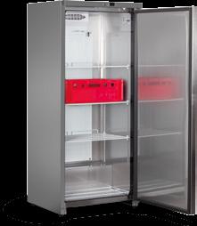 UR 400 S UR S Chladicí skříň plné dveře UR 600 FS UR S UR FS nerezové opláštění, bílý vnitřní prostor