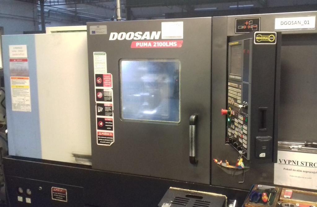 CNC soustruh DOOSAN PUMA 2100LMS CNC soustruh DOOSAN PUMA 2100SY 1 stroj 1 stroj Počet řízených os: 5 Oběžný průměr nad ložem: 780 mm Max. průměr soustružení: 406 mm Max.