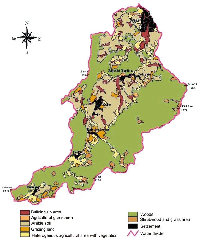 Moravian geographical Reports 3/2007, Vol. 15 A grid was used in the case of marked basins processed by an AGNPS model while geographic units e.g. elementary basins or microbasins were used for internal division in the other basins.