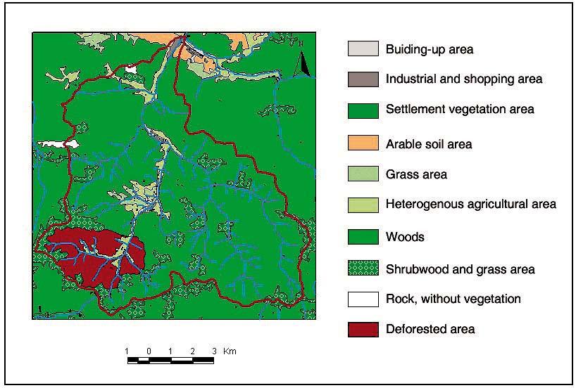 There was a need for land cover change after the territory covered by spruce monocultures aged 80 120 years had been affected by a vast disaster.