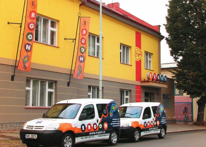 PRONÁJMY NEBYTOVÝCH PROSTOR Akciová společnost ERGON dispo nu je ve svém pražském areálu v Papírenské ulici rozsáhlými kancelářskými, výrobními a