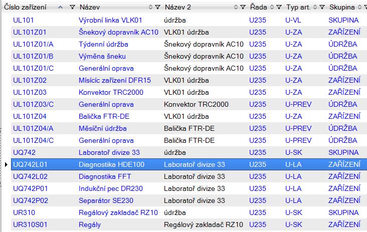 Reporting údržby 500 000 Kč Náklady na