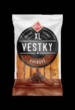 Tyčinky Sticks Vestky XL solené 90 g Salted sticks XL Bez chemických