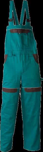 COOL TREND 302 COOL TREND 402 H8105 H8151 Prodloužené / Extended montérkové kalhoty zelené s laclem, nadstandardní kvalita