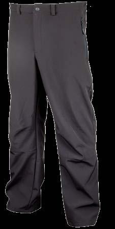 800 g/m 2 /24 hours, shell 94% polyester 6% spandex, lining: micro polar fleece 100% polyester _ODĚVY S-XXXL SPIRIT TROUSERS H2044 černé pánské softshellové kalhoty