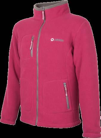 _CLOTHES JESSICA H2070 hnědá /brown H2071 malinová /raspberry dámská fleecová bunda, materiál polar fleece 100% polyester 500 g/m 2, kapsy na zip, stahování ve spodním