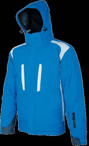 ALASKA H2077 modrá /blue H2078 černá /black pánská zimní bunda s odepínatelnou kapucí v límci, čtyři kapsy na zip, na levém rukávu kapsička s voděodolným zipem, dvě vnitřní kapsy na zip, vnitřní