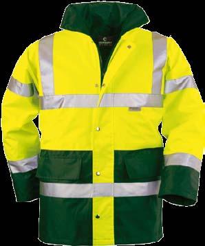 oboustranný zip s druky, 2 kapsy, 1 vnitřní kapsa winter reflective jacket, outshell, PU coated polyester Oxford fluorescent, 70% polyester/30% polyurethane, dark colour PVC coated polyester Oxford,