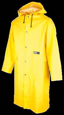 coat, double side welding of seems, pin closing, two pockets