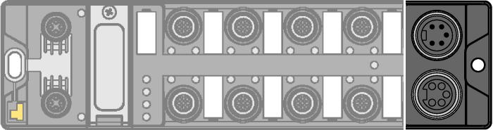 8009560 I/O konektor M12 x1 Upozornění Napájecí kabel (např.): RKM52-1-RSM52 Ident.č.