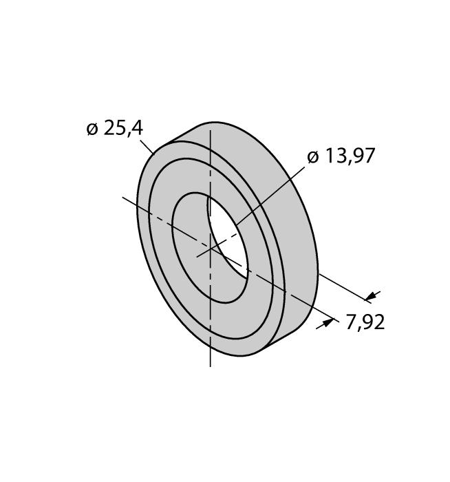 CM-R10 6900416 Standardní válcový magnet STS-R10 6900411 standardní distanční deska Je