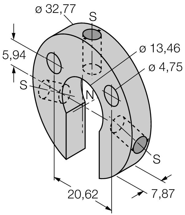 SPM-AL-R10 6900412 Malý kruhový magnet se