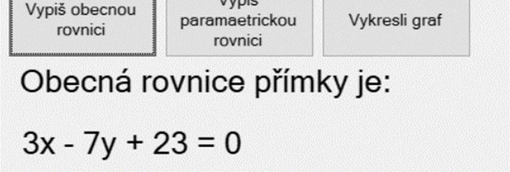 Souřadnici x bodu A odečteme od x bodu B a souřadnici y bodu A odečteme od y bodu B, souřadnice otočíme a u jedné z nich otočíme znaménko. Tím získáme potřebný normálový vektor.