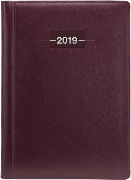 HERMES brown Elegant diaries made of genuine claret leather Current year printed on the plastic label gives the diary modern look The actual