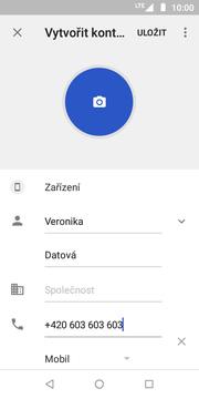 6 z 46 Založení nového kontaktu Kontakty. Nový kontakt přidáte stisknutím tlačítka +. 3.