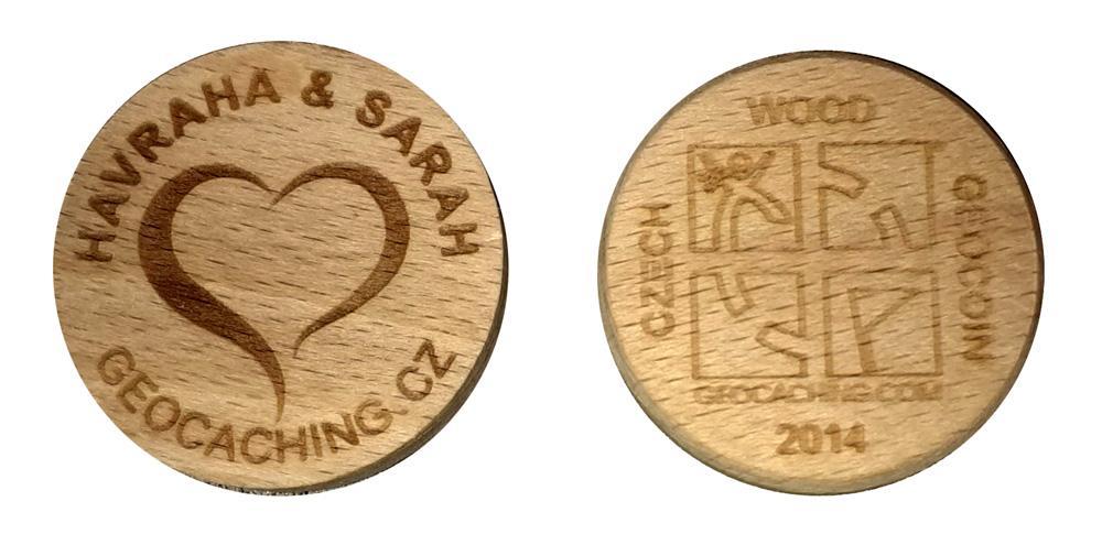 Geocoin Trekovatelné mince, na které je jedinečný šestimístný kód, který je vyražen na minci podobně jako na Travel Bugu. Tyto kódy se nesmí nikdy zveřejňovat.