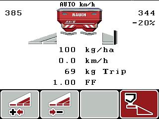 5 Rozmetací provoz s ovládací jednotkou QUANTRON-A 5.3.