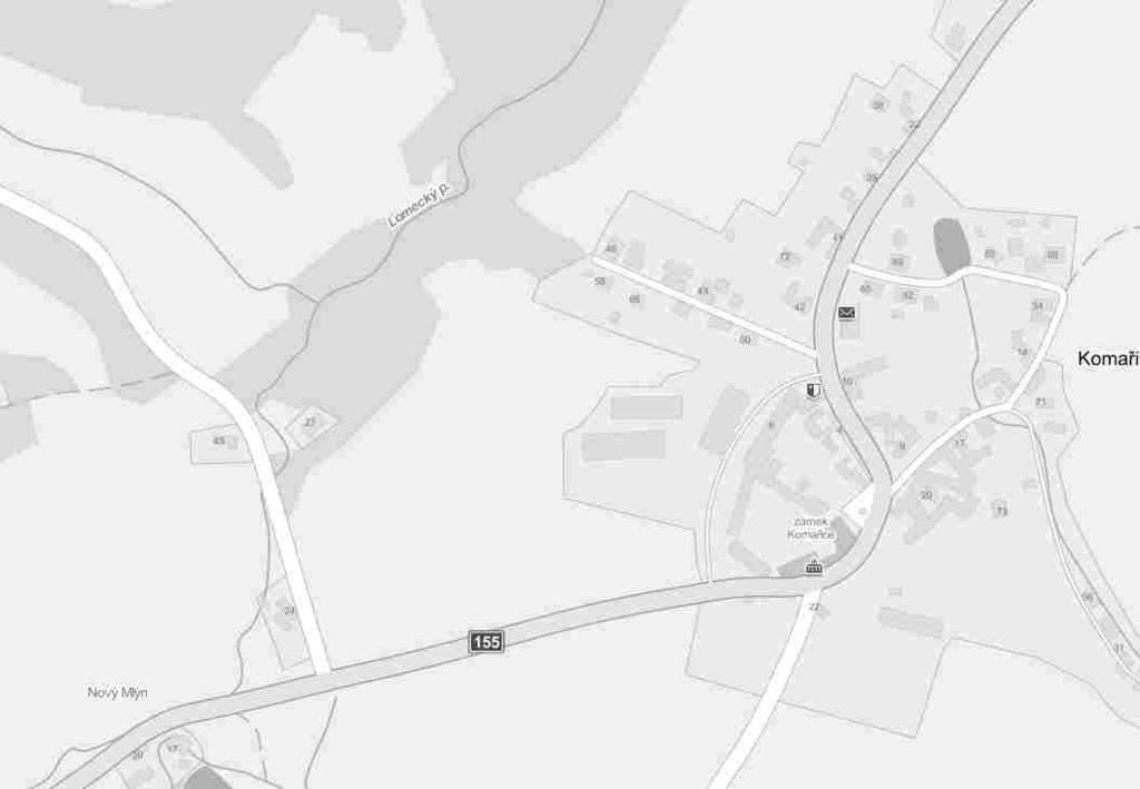 IP 22 (73) IP 10b (74) K 12 - silnice II/155 x III/15523 - Komaøice IP 22 (70) I 11a (71) I