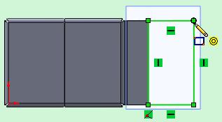 b) Zvolte Sjednocená. c) Klepněte na. 3. V panelu nástrojů průhledného zobrazení klepněte na Orientace pohledu > Přední. 4. Prodlužte rovinu doprava. 5.