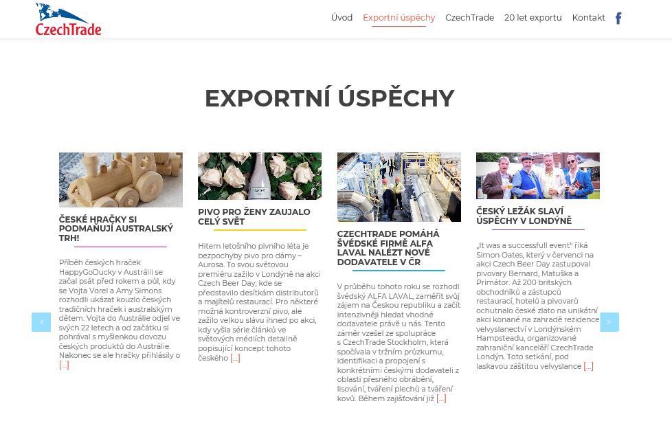 zahraničních trhů. Dostupný rovněž on-line na webu https://exporter.ihned.cz EXPORTNÍ ÚSPĚCHY www.