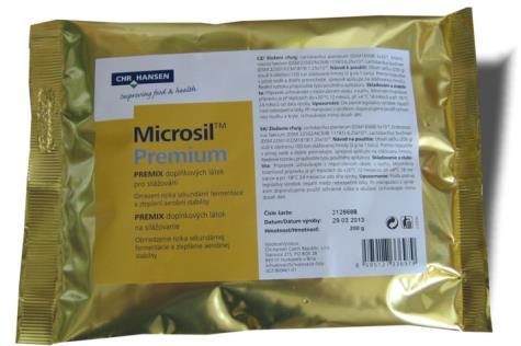 Sleva 3 % platí do 31.5.2019 Microsil TM Premium 2 550,- Kč / balení (200g) ( Jedno balení 200 gramů je určeno pro ošetření 100 tun silážované hmoty.
