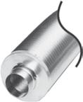 CWL EXCELLENT/CWL TLUMIČE HLUKU TLUMIČ HLUKU pro přiváděný nebo odváděný vzduch délka 500 mm nebo 1000 mm DN 125,