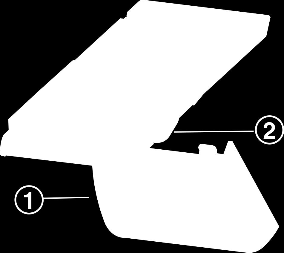 u Vytáhněte síťovou zástrčku nebo vypněte pojistku. u Kryt Fig. 16 (1) uchopte vpředu a vzadu vyhákněte. u Žárovku Fig. 16 (2) vyměňte. u Kryt Fig. 16 (1) zase nasaďte. Fig. 16 6.