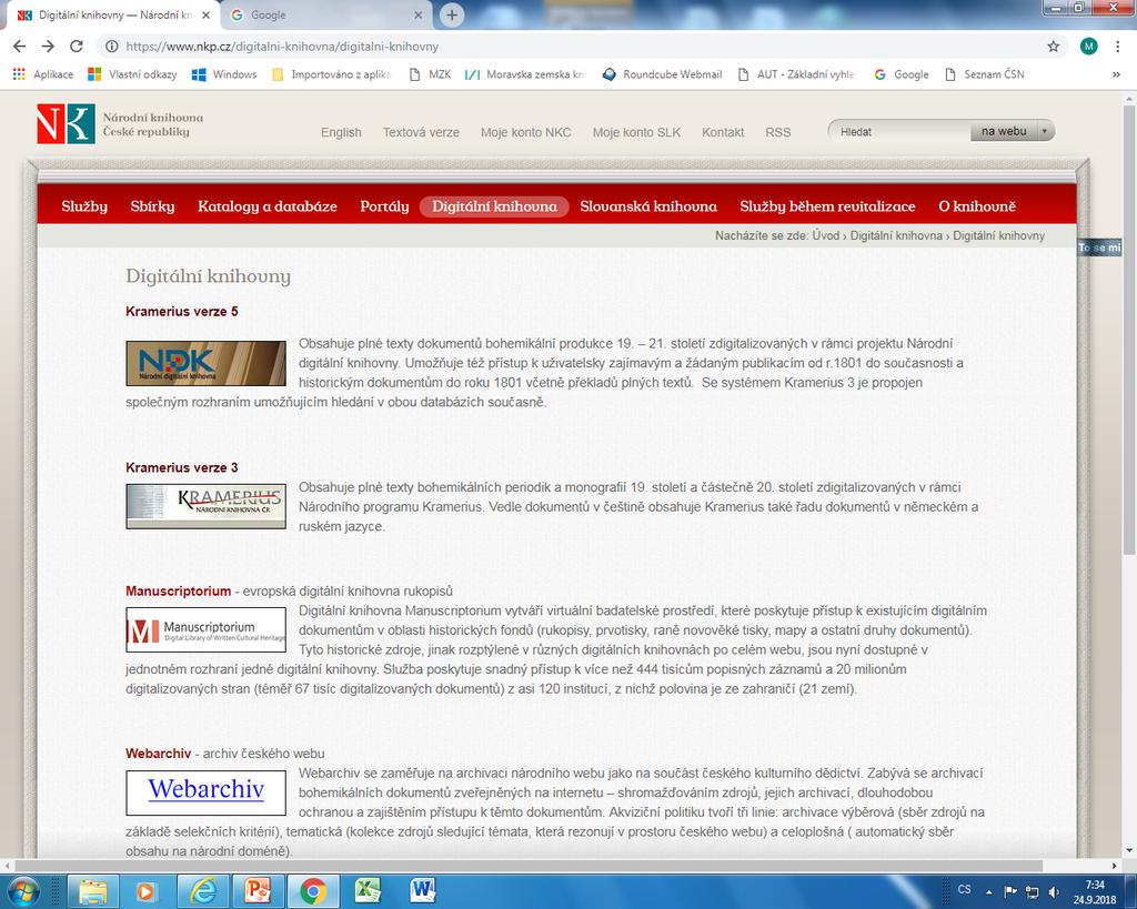 Digitální knihovna Národní knihovny Kramerius verze 3 Každá