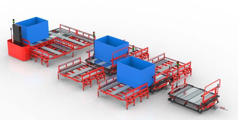 EFS TRANSPORTNÍ SYSTÉM EASY FLOW SYSTEM je jedinečné řešení pro přepravu těžkých nákladů bez nutnosti významné síly obsluhy vlaků.