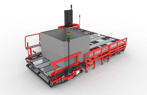 VÝHODY SYSTÉMU EFS EFS SYSTEM FEATURES MECHANICKÝ PŘIPOJOVACÍ SYSTÉM SE STANICÍ MECHANICAL SYSTEM OF PLATFORM AND STATION CONNECTION Po příjezdu logistického vlaku je nutno před vykládkou spojit