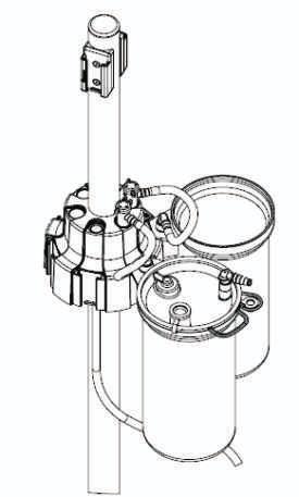 Regulační ventil Serres Regulační ventil Serres usnadňuje rychlé použití jednotlivých odsávacích vaků Serres. Regulační ventil Serres se instaluje do držáku nádržek na vozíku Serres (č. 57940, 57941).