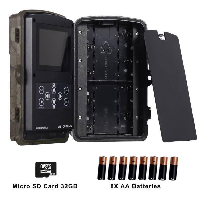 EN Reviewed EN CZ Micro SD Card 32GB Micro SD-card (up to 32GB) Karta micro SD (až 32 GB) 8X AA Batteries 8X AA batteries 8 baterie AA 3.