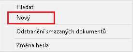 Uživatel si po otevření DMS vyhledá ve stromu objektů místo, kam chce dokument umístit, např.