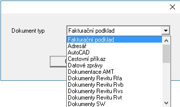 Následně v pravé části DMS (seznam dokumentů) nebo ve stromu použije pravé tlačítko myši a z kontextové