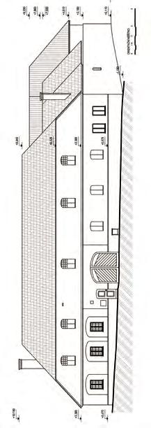 Situation des Bauernhofes Hs.-Nr. 56 in Trstěnice. 7. Západní průčelí, usedlost čp.