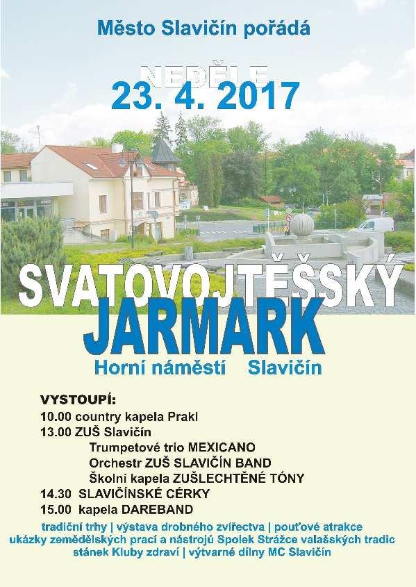Město Slavičín Vás zve na SVATOVOJTĚŠSKÝ JARMARK neděle 23.